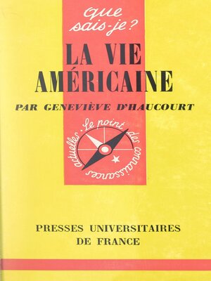 cover image of La vie américaine